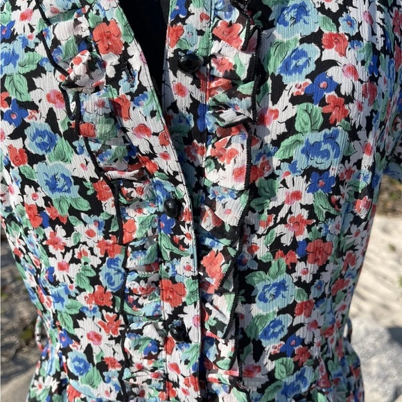 Janette Fashion Sheer  FLORAL DRESS - Size S - Picture 7 of 11